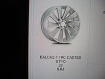 ★★ＷＡＬＤ純正品 ＢＡＬＣＡＳ１ １ＰＣ ＣＡＳＴＥＤ Ｂ１１－Ｃ センターキャップ×１枚 ＷＣＣー１４ ６８Φ⑩★_画像2