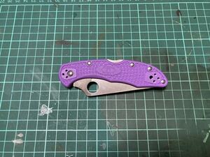 Spyderco デリカ4 パープル ナイフ 。スパイダルコ 登山 釣り キャンプ ブッシュクラフト クマ対策 護身用 狩猟 鹿狩 猪狩 熊狩 クマ