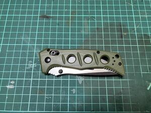 Benchmade Mini Adamas 273-FE2 グリーン ベンチメイド 。登山 釣り キャンプ ブッシュクラフト クマ対策 護身用 狩猟 鹿狩 猪狩 熊狩 クマ