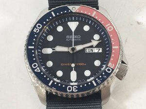 SEIKO セイコー 自動巻き ダイバーズ モデル 7S26-0020 腕時計 メンズ ウォッチ ベルト社外品 ユーズド