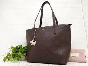 RADLEY ラドリー◆カーフ レザー 本革◆トート バッグ◆ブラウン ゴールド金具◆新品同様◆超美品◆肩掛け◆N7415