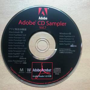 【送料：230円】CD-ROM◆Adobe CD Sampler Adobe製品体験版 Vol.7 Mac/Win【中古】の画像1