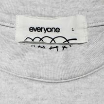 everyone エブリワン j.30000 Logo Tee Tシャツ L グレー_画像4