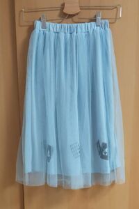 ディズニー　不思議の国のアリス　 チュール スカート ブルー ウエストゴム　Ｍサイズ
