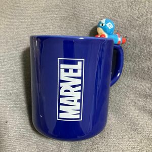 フィギュア付きマグ　陶器　マグカップ　マーベル　キャプテン・アメリカン　marvel