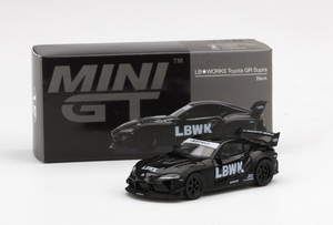 MINI GT　MGT00236-R　LB★WORKS トヨタ GR スープラ ブラック(右ハンドル) 中国限定・1/64スケール