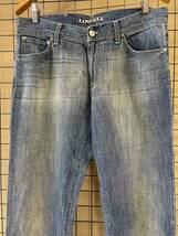 MADE IN ITALY【LOWELL/ロウェル】Straight Fit Denim Pants Jeans size34 ストレートフィット デニムパンツ ジーンズ 伊製 トラウザー_画像2