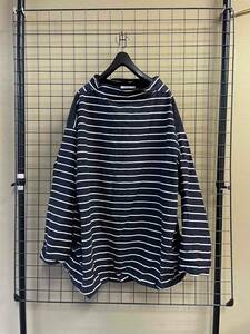 【NEWLYN SMOCKS/ニューリン スモック】Round Neck Smocks Border sizeXL ラウンドネック スモック ボーダー イギリス製 プルオーバー