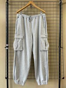 未着用【Subciety/サブサエティ】SWEAT CARGO PANTS sizeL GRAY スウェット カーゴパンツ グレー コットン製 メンズ ボトムス