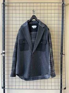 美品【GANRYU/ガンリュウ】COMME des GARCONS コムデギャルソン Crazy Pattern Shirt Jacket sizeM クレイジーパターン シャツ ジャケット