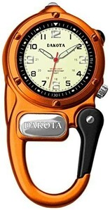 Dakota (ダコタ) Mini Clip Microlight Watch ミニクリップ 時計 マイクロライト ウォッチ 防水 DK3805 オレンジ L1898 ▽