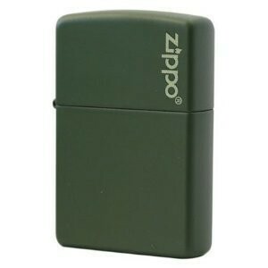 新品 ZIPPO ジッポ ライター オイルライター Logo - Green Matte 221ZL グリーンマット ZIPPO ロゴ L1724 ▽