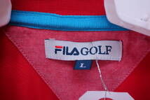 【美品】FILA GOLF(フィラゴルフ) ポロシャツ 赤 レディース L ゴルフ用品 2401-0012 中古_画像4