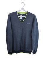 【美品】NIKE GOLF(ナイキゴルフ) セーター グレー メンズ L ゴルフウェア 2312-0356 中古_画像1