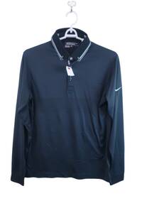 【美品】NIKE GOLF(ナイキゴルフ) 長袖シャツ 黒 メンズ L ゴルフウェア 2312-0358 中古