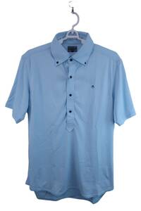 【美品】BLOOD SHIFT(ブラッドシフト) ポロシャツ 水色 メンズ 52 ゴルフウェア 2312-0359 中古