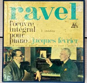 モーリスラヴェル Maurice Ravel L'uvre Intgral Pour Piano par Jacques Fvrier ジャック・フェヴリエ ピアノ作品全集 ４枚組Boxセット