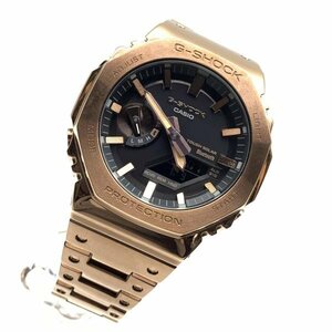 CASIO カシオ 腕時計 G-SHOCK GM-B2100GD-5AJF フルメタル ソーラー ローズゴールドカラー アナデジ ステンレス メンズ 管理RY24000032