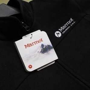 新品正規 Marmot マーモット 海外限定 裏起毛 ミドルゲージ フルジップフリース ジャケット メンズ100(L)ブラック(BK) 直営店購入 KW0001の画像4