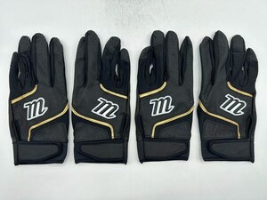 Marucci マルーチ 野球 両手バッティンググローブ ブラック Size-M　2セット まとめ売り