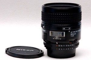 Nikon ニコン 純正 MICRO NIKKOR AF 60mm単焦点高級マクロレンズ 1:2.8 希少・完動品
