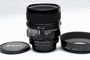 Nikon ニコン 純正 MICRO NIKKOR AF 60mm単焦点高級マクロレンズ 1:2.8 希少・完動品