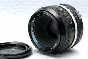 Nikon ニコン 純正Fマウント専用 NIKKOR 50mm 高級単焦点レンズ 1:2 希少な作動品