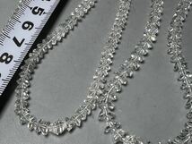 美品 3点 水晶ネックレス アクセサリー 天然石 刻印K18 天然水晶 36g ジュエリーjewelry 色石 カラーストーン_画像6