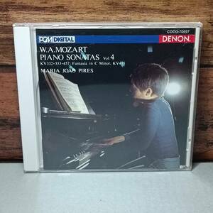 【中古CD】モーツァルト：ピアノ・ソナタ全集VOL.4、ピリス　O041