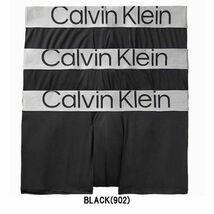 ※訳あり◆アウトレット Calvin Klein(カルバンクライン)ck ローライズ ボクサーパンツ 3枚セット NB3074 BLACK(902) Mサイズ ★9_画像1
