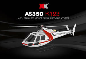 WLtoys XK K123 RC ヘリコプター BNF （プロポなし） 2.4G 6CH 3D 6G FUTABA S-FHSS互換