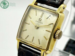 12424946　◇ 1円～! OMEGA オメガ Cal.245 3994-61 ゴールド スクエア 手巻き 17石 レディース 腕時計 中古