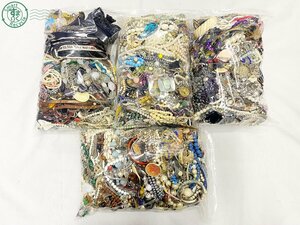 2401640775　△ 1円スタート! イミテーションアクセサリー まとめ売り 約21kg分！ ネックレス ビーズ イヤリング ブローチ タイピンなど 大