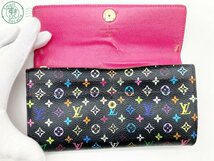 2401421751　♭ LOUIS VUITTON ルイヴィトン モノグラム マルチカラー M60273 TS0190 ポルトフォイユサラ 二つ折り長財布 中古_画像6