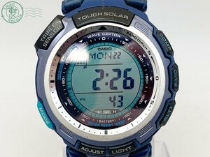 2401283277　♭ CASIO カシオ PRO TREK PRW-1300BEJ 腕時計 ウェーブセプター タフソーラー 電波ソーラー ラウンド メンズ 中古