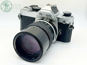 2401534193　■ Nikon ニコン FM 一眼レフフィルムカメラ NIKKOR 135㎜ 1:2.8 空シャッターOK カメラ