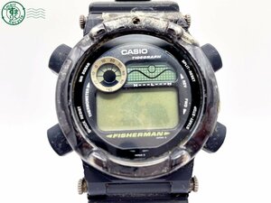 2401414288　＃ CASIO カシオ G-SHOCK Gショック DW-8600 FISHERMAN クォーツ QZ デジタル 腕時計 ブラック 純正ベルト ケース欠損