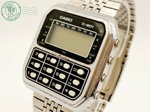 2401634699　▽ CASIO カシオ C-801 Calculator カリキュレーター 腕時計 QZ クォーツ デジタルウォッチ 電卓 計算機 ヴィンテージ