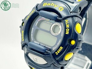 2401424876　◇ CASIO カシオ Baby-G ベイビージー X-treme BGX-100 ネイビー系 イエロー デジタル QUARTZ QZ 腕時計 中古