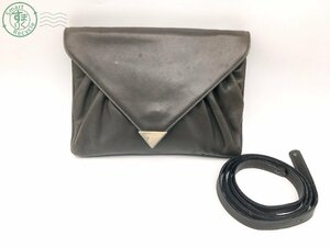 2401445366　☆ CELINE セリーヌ クラッチバッグ ショルダーバッグ 2WAY レザー グレー系 レディース ブランド 中古品