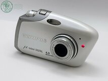 2401645213　▼OLYMPUS オリンパス μ-mini DIGITAL ホワイト デジカメ コンパクトデジタルカメラ バッテリー付き 通電確認済_画像1