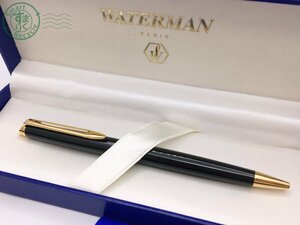 2401325491　＊ WATERMAN ウォーターマン ボールペン ブラック×ゴールド 回転式 フランス製 筆記未確認 中古 ジャンク