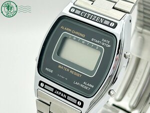 2401335664　◇ CITIZEN シチズン P080-312767 アラームクロノ デジタル ブラック メンズ クォーツ QUARTZ QZ 腕時計 中古