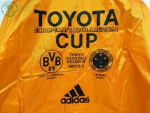 12284224　◎ adidas TOYOTA CUP O-OX スタッフジャケット オレンジ 1997 ドルトムント クルゼイロ アディダス ブルゾン サッカー 中古_画像4