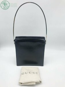 2401643550　▲ GUCCI グッチ スクエア ハンドバッグ 001 1956 1948 ブラック系 黒色系 レディース 中古