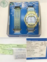 2401413783　＊ CASIO カシオ Baby-G ベビーG BGR-20 腕時計 QZ クォーツ 青文字盤 マジックテープ 付け替えベルト 中古_画像9