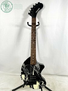 2401645480　■ FERNANDES フェルナンデス ZO-3 スピーカー内蔵エレキギター スカル ドクロ 音出し確認済み FG06010079 弦楽器 ケース付き