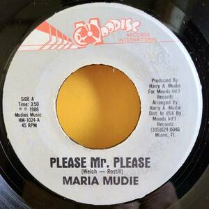 MARIA MUDIE / PLEASE MR. PLEASE [ MOODISC] 7inch