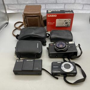 【X-12】カメラ 8個まとめ Canon キャノン CASIO カシオ MINOLTA SONY ソニー FUJICA デジタルカメラ フィルムカメラ 動作未確認