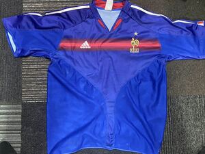 Сборная Франции 2004 Домашняя футболка ADIDAS: Adidas Japan Зидан Анри Пирес Трезеге Тюрам Лизараз